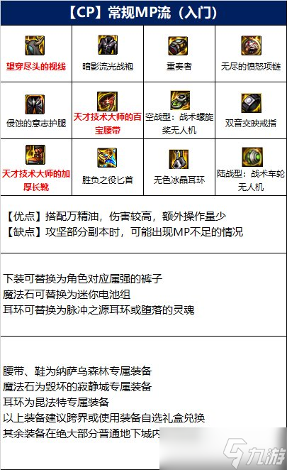 《dnf》110级刺客毕业装备推荐