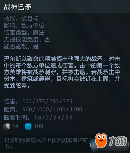 《DOTA2》玛尔斯有什么技能 玛尔斯技能一览