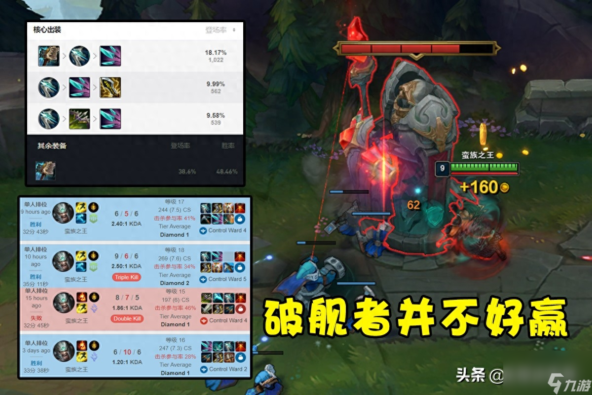 英雄联盟蛮王出装思路 LOL嗜血流蛮王打法介绍 